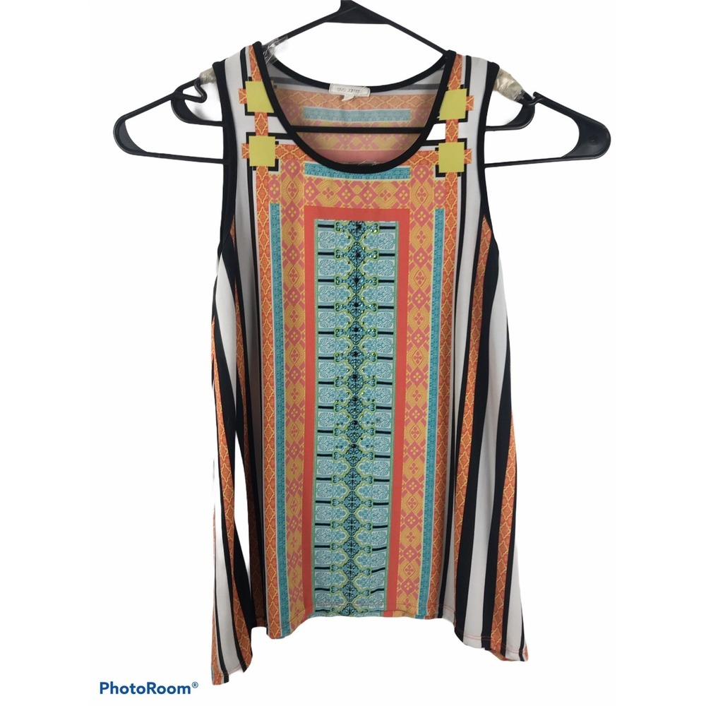 Ava James Womens Small Sleevless‎ Shirt